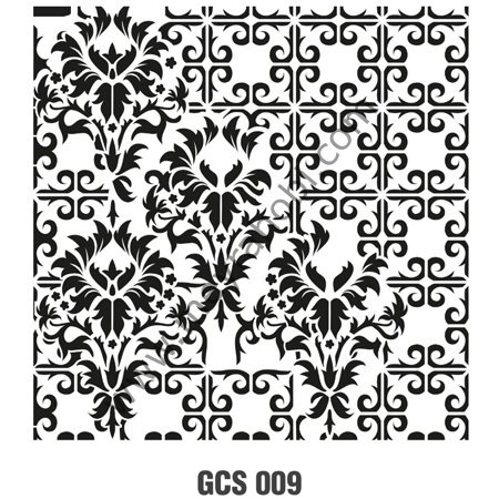 GCSS009 Grunge Serisi Stencil 25*25 cm