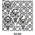 GCSS009 Grunge Serisi Stencil 25*25 cm