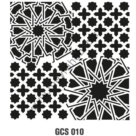GCSS010 Grunge Serisi Stencil 25*25 cm