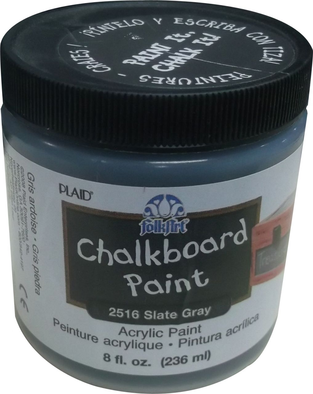2516 Chalkboard Paint Slate Gray Tahta Boyası Gri