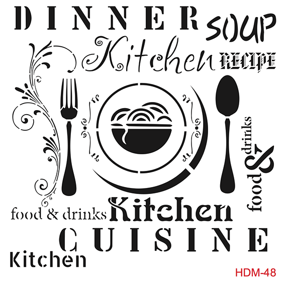 Home Decor Midi Stencil HDM048