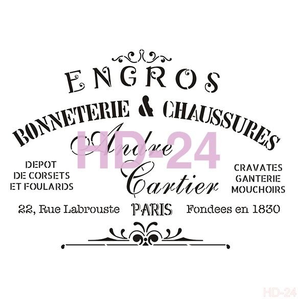 Home Decor Stencil HD-24