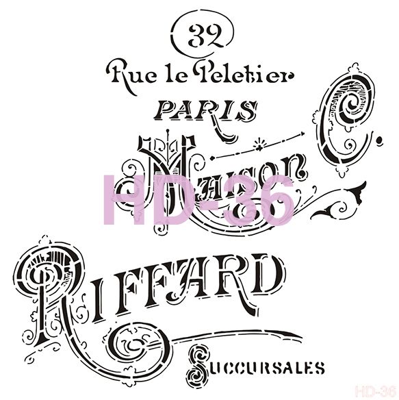 Home Decor Stencil HD-36