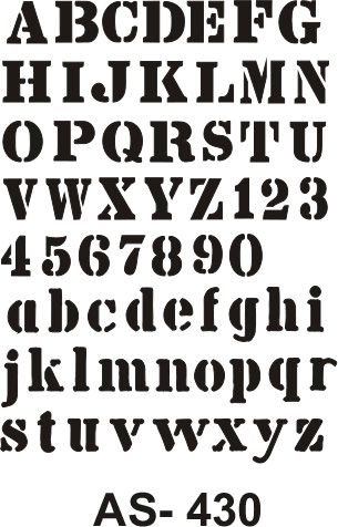 AS430 New Stencil Collection