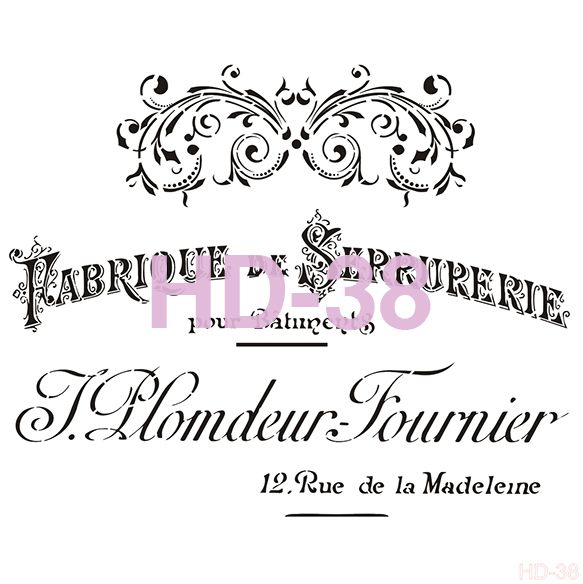 Home Decor Stencil HD-38