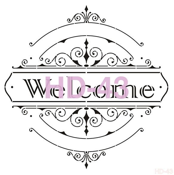 Home Decor Stencil HD-43