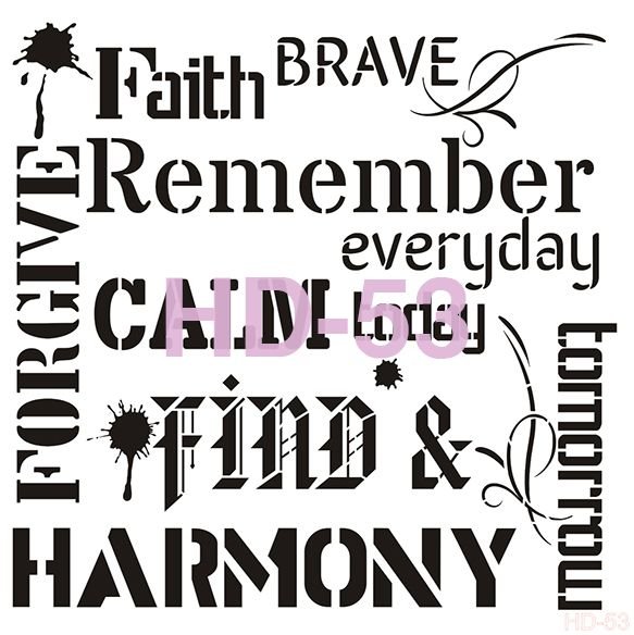 Home Decor Stencil HD-53