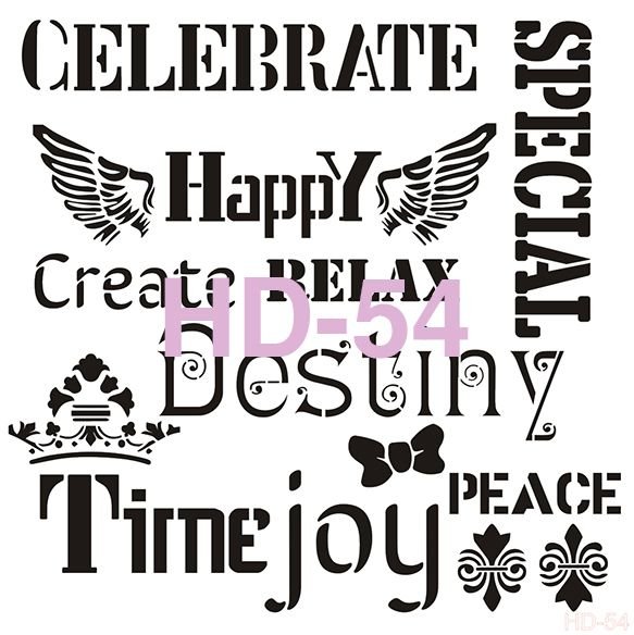 Home Decor Stencil HD-54