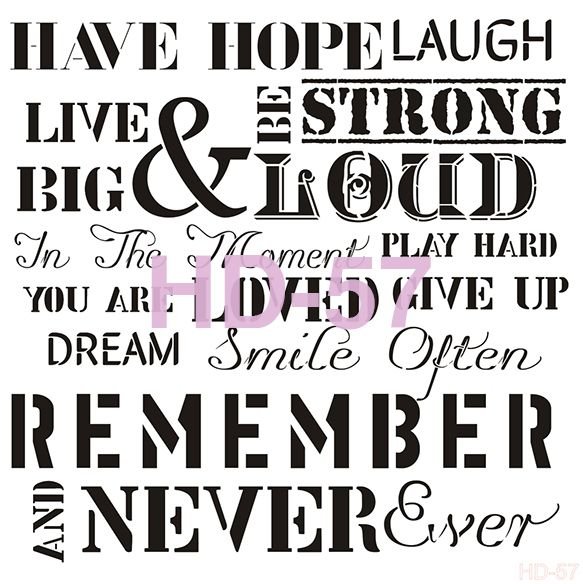 Home Decor Stencil HD-57