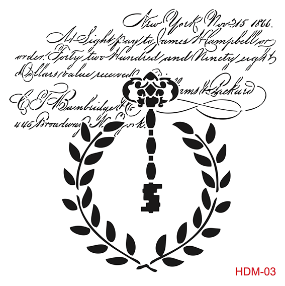 HDM003 Home Decor Midi Stencil 