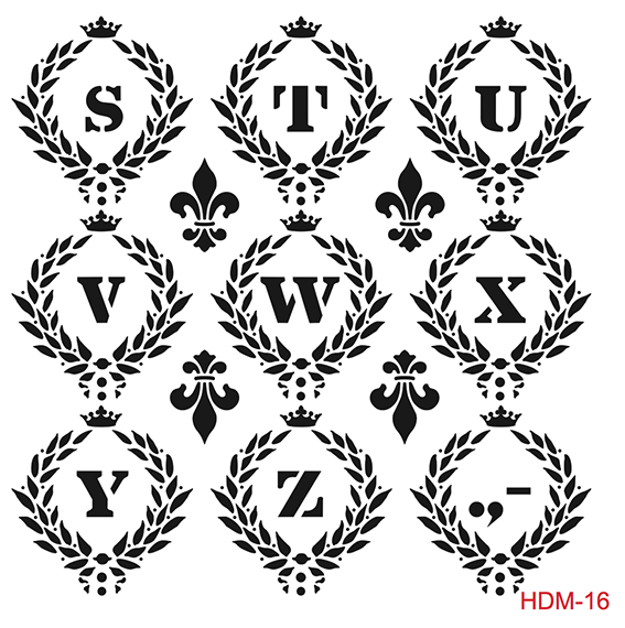 HDM016 Home Decor Midi Stencil 