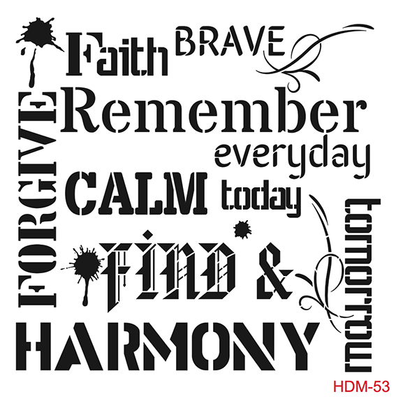 HDM053 Home Decor Midi Stencil 