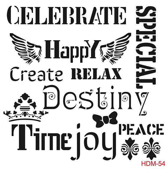HDM054 Home Decor Midi Stencil 