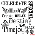 HDM054 Home Decor Midi Stencil 