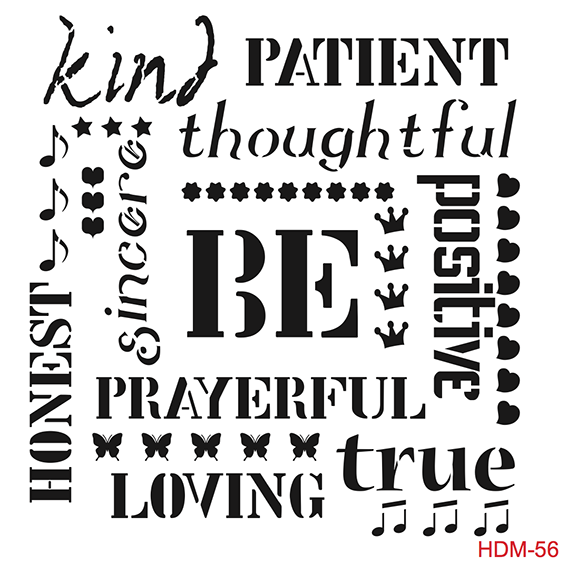 HDM056 Home Decor Midi Stencil 