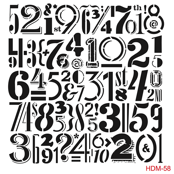 HDM058 Home Decor Midi Stencil 