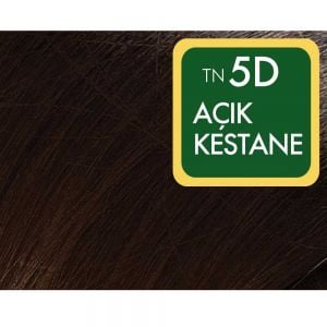 Natural Colors 5D Açık Kestane Organik Saç Boyası