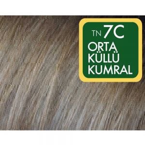 Natural Colors 7C Orta Küllü Kumral Organik Saç Boyası