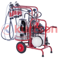 Çift Sağım Çift Güğüm Süt Sağma Makinası (Kuru) (300 cc) Kauçuk 40 LT