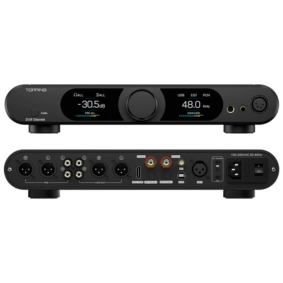DX9 Discrete DAC & Headphone Amplifier | Black