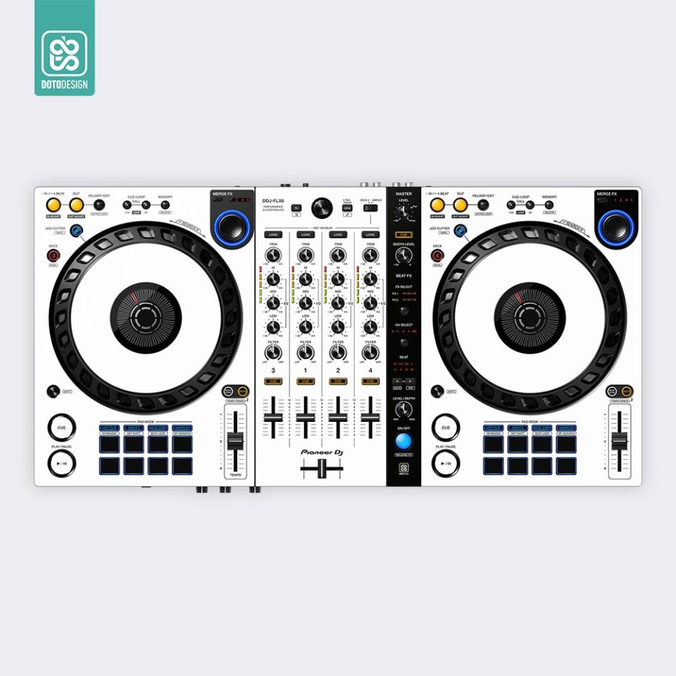 Skin DDJ-FLX6 | FULL COLORS White