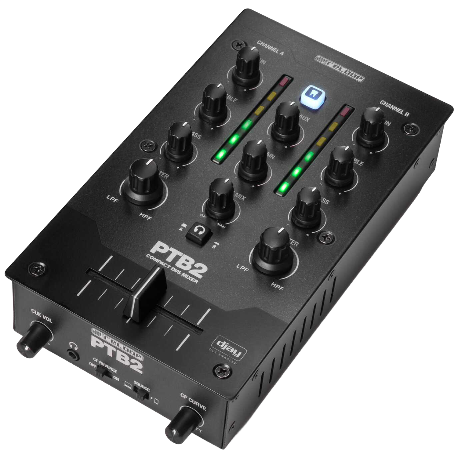 PTB2 | Mobil 2+1 Channel DJ Mixer w/DVS & Bluetooth