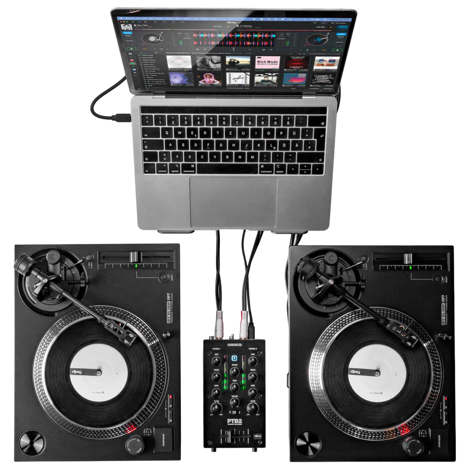 PTB2 | Mobil 2+1 Channel DJ Mixer w/DVS & Bluetooth