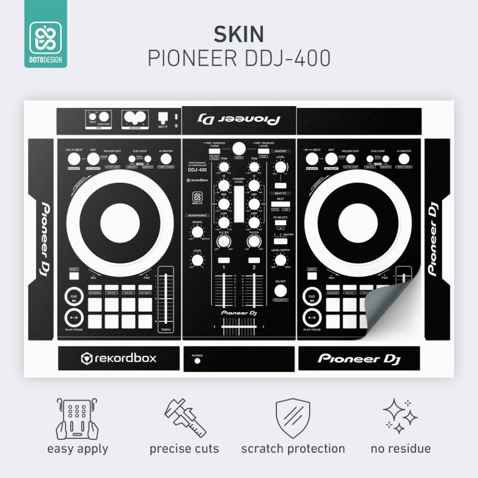 Skin DDJ-400 | FULL COLORS Black