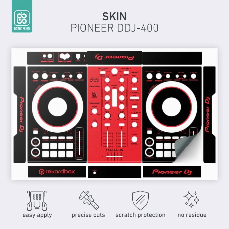 Skin DDJ-400 | COLORS DVS Red