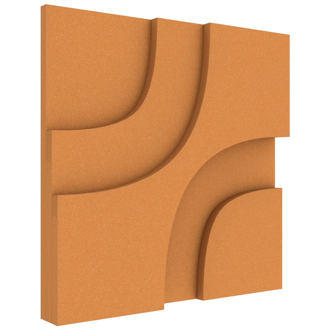 VicTiles 3D MidMod Old Gold | 4'lü Paket