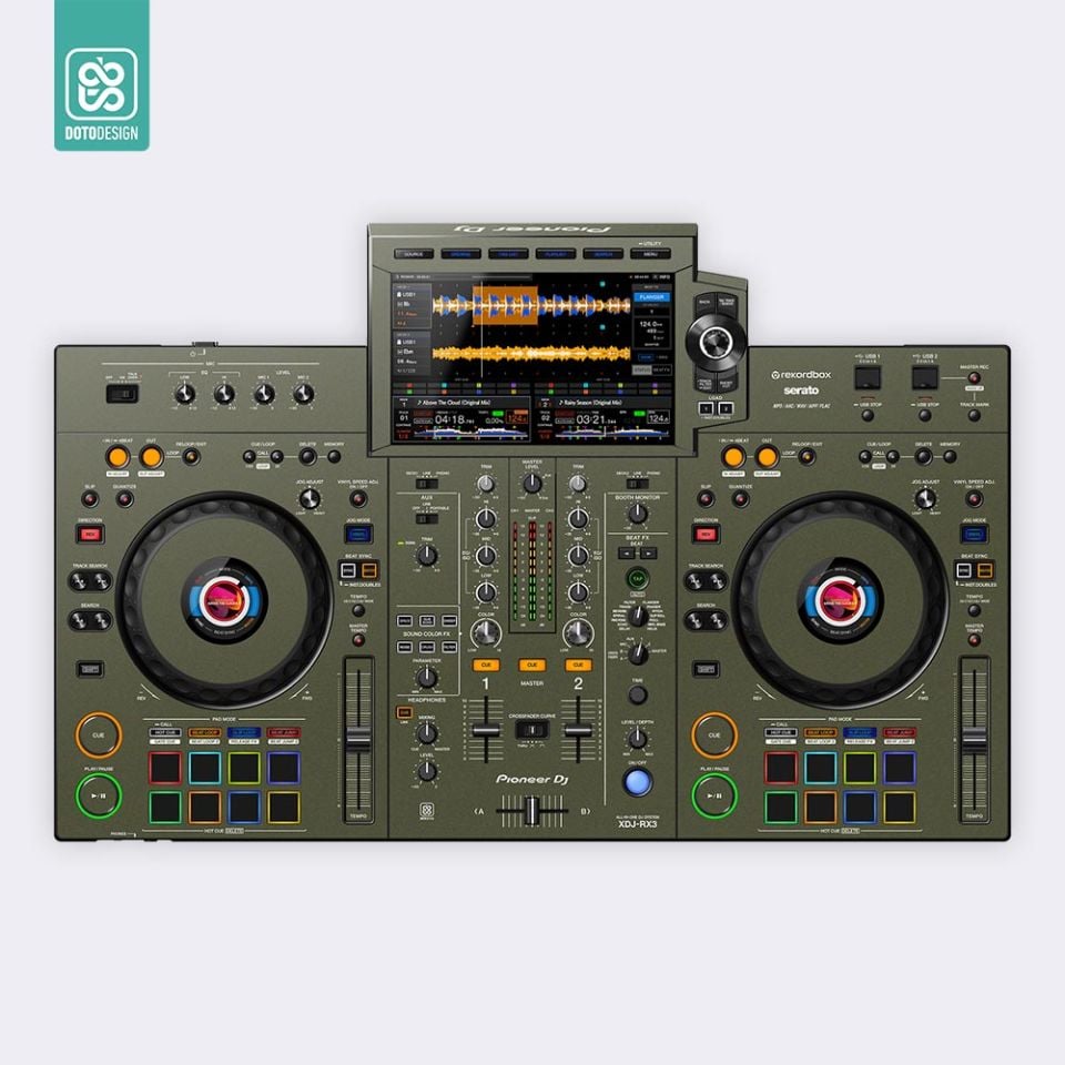Skin XDJ-RX3 | FULL COLORS Army Green