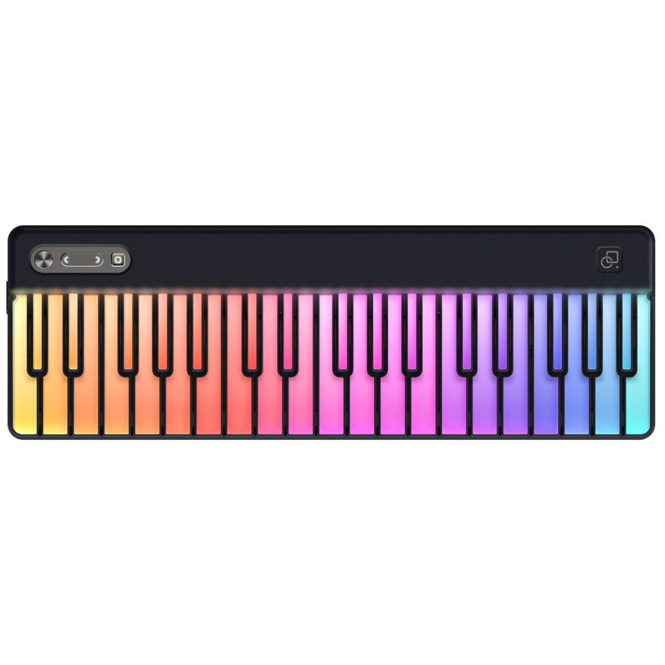 PartyKeys Keyboard – Light-Guided MIDI Piano Keyboard | Black