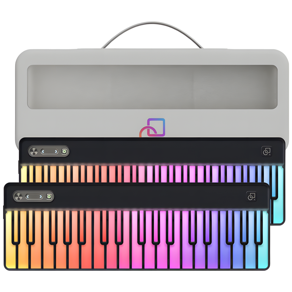 PartyKeys Keyboard - Light-Guided MIDI Piano Keyboard | 72 Tuşlu Özel Çantalı Set | Black