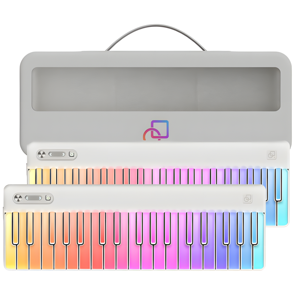 PartyKeys Keyboard - Light-Guided MIDI Piano Keyboard | 72 Tuşlu Özel Çantalı Set | White