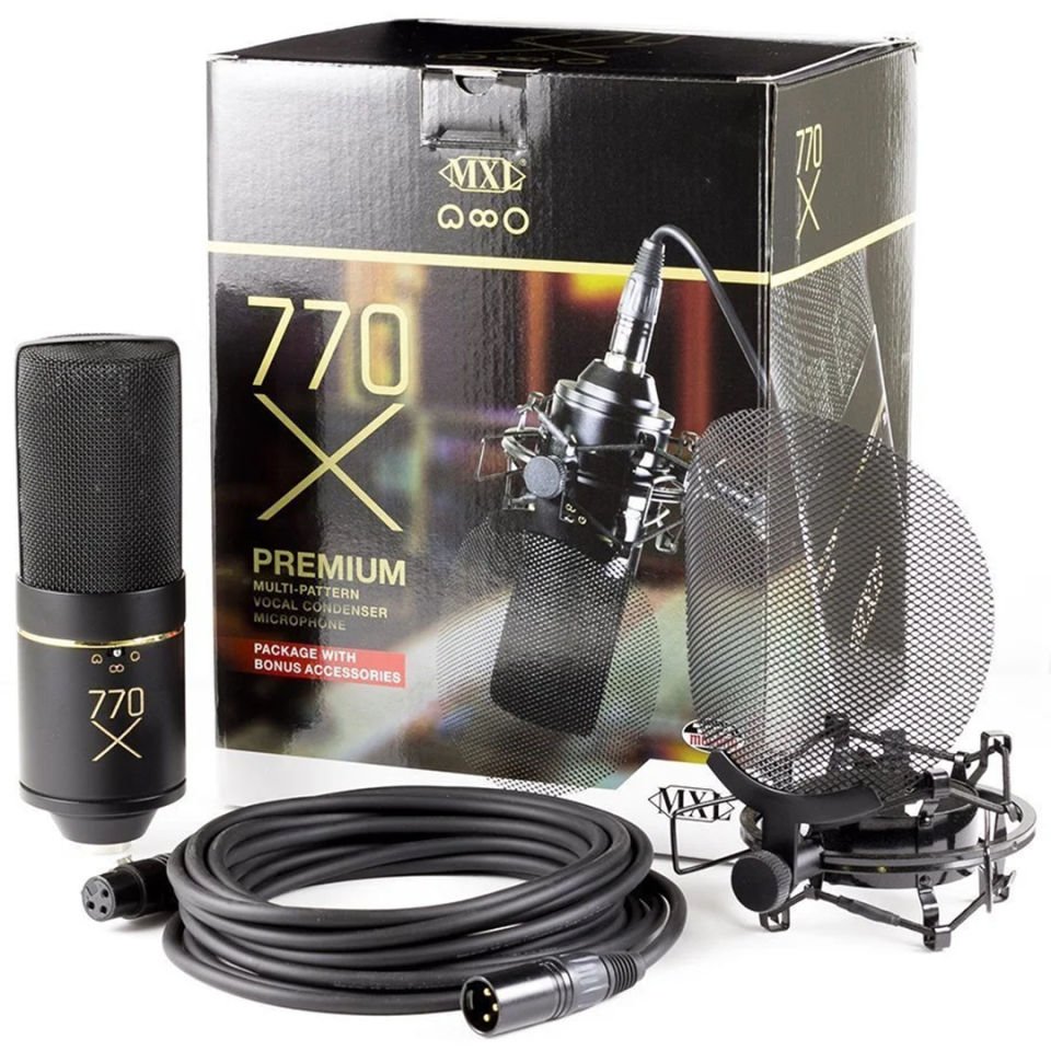MXL 770 ２本セット & CR21 MXL 770 | Vokal, Enstrüman, Youtuber, Instagram, Tiktok & Podcast