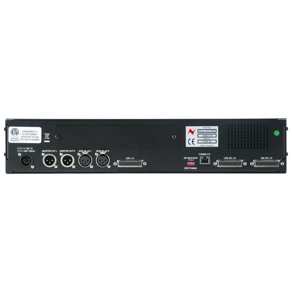 1073OPX | 8-Kanallı Mikrofon Preamp + Remote Kontrol/USB/Dante Opsiyon Kartlı