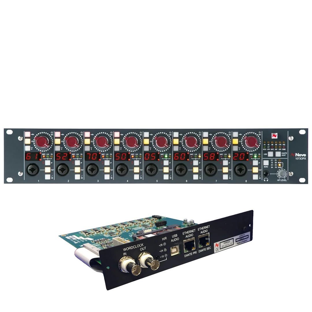 1073OPX | 8-Kanallı Mikrofon Preamp + Remote Kontrol/USB/Dante Opsiyon Kartlı