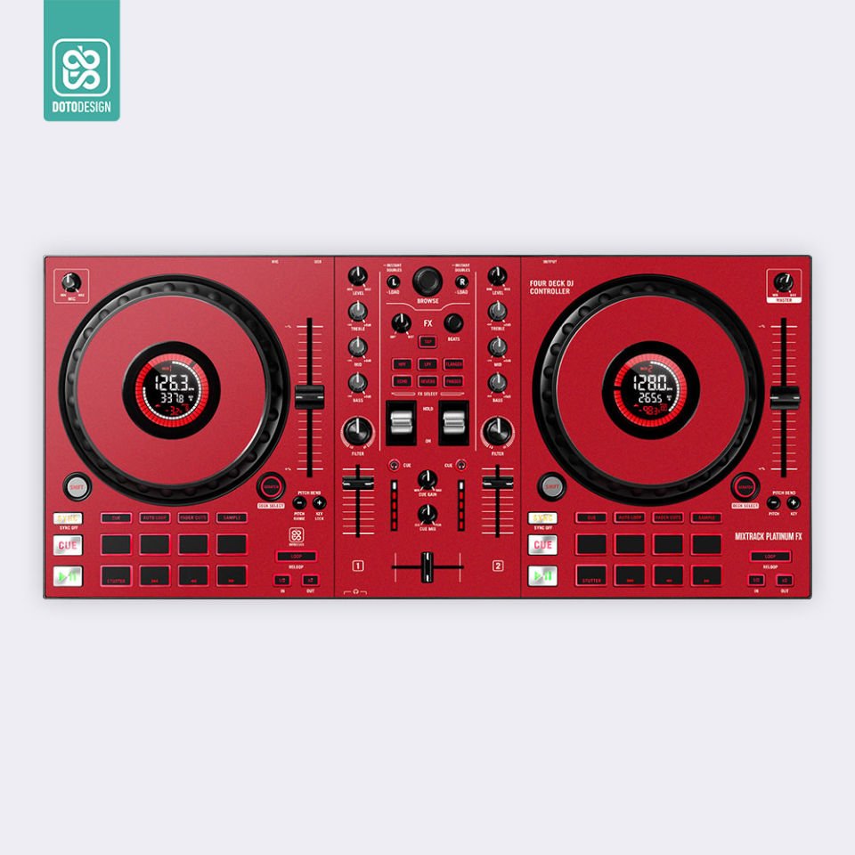 Doto Design Skin Mixtrack Platinum FX FULL COLORS Numark Mixtrack