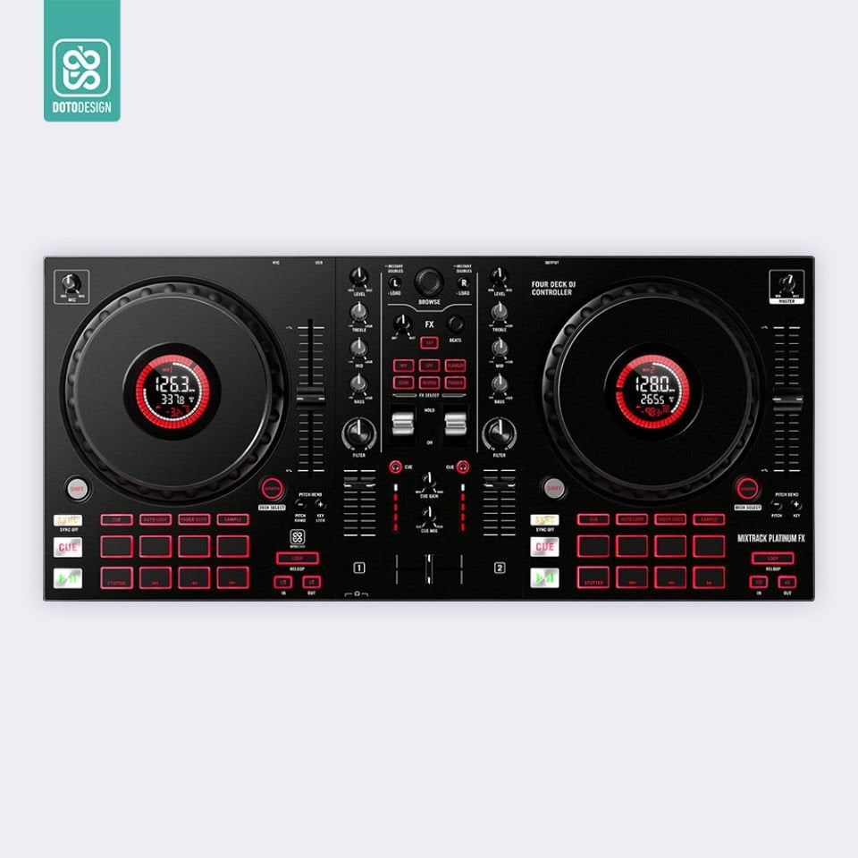 Skin Mixtrack Platinum FX | FULL COLORS Black