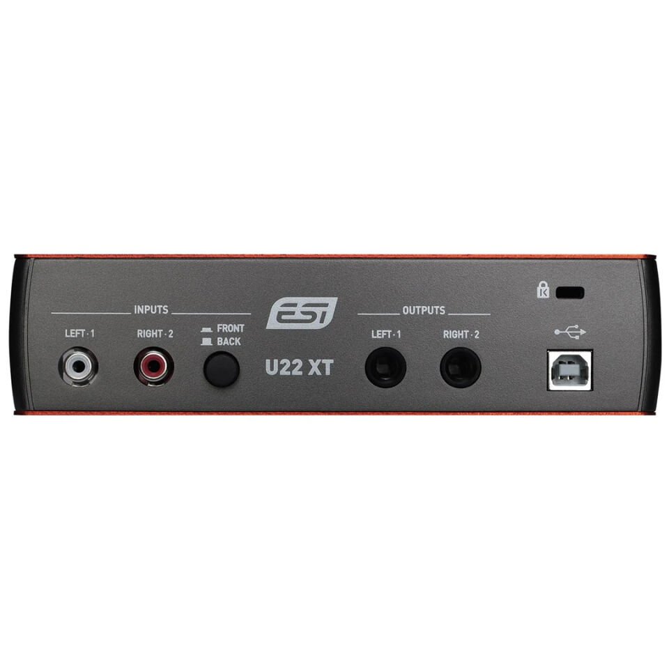 ESI Audio U22 XT | Profesyonel 2-giriş/2-çıkış 24-bit/96kHz USB