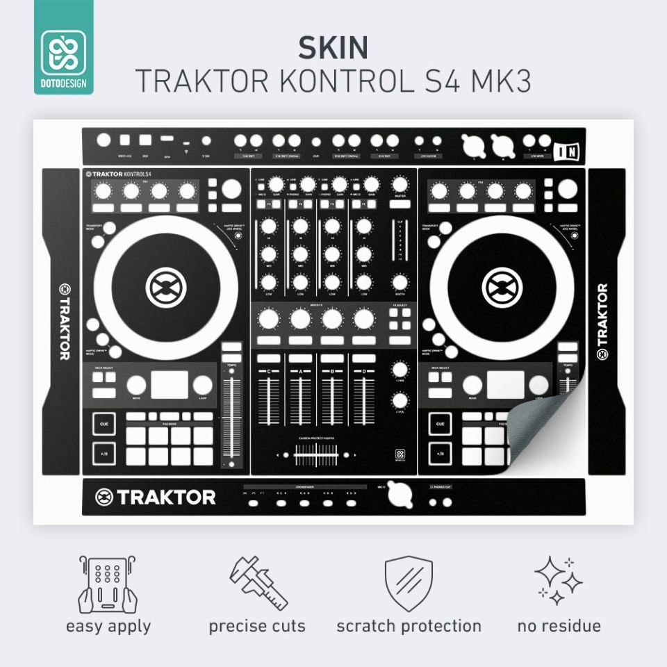 Skin Kontrol S4 MK3 | FULL COLORS Black
