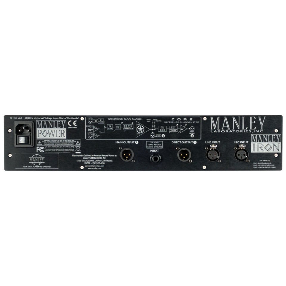 Manley CORE® Reference Channel Strip | Class A Tüplü Mikrofon/Line