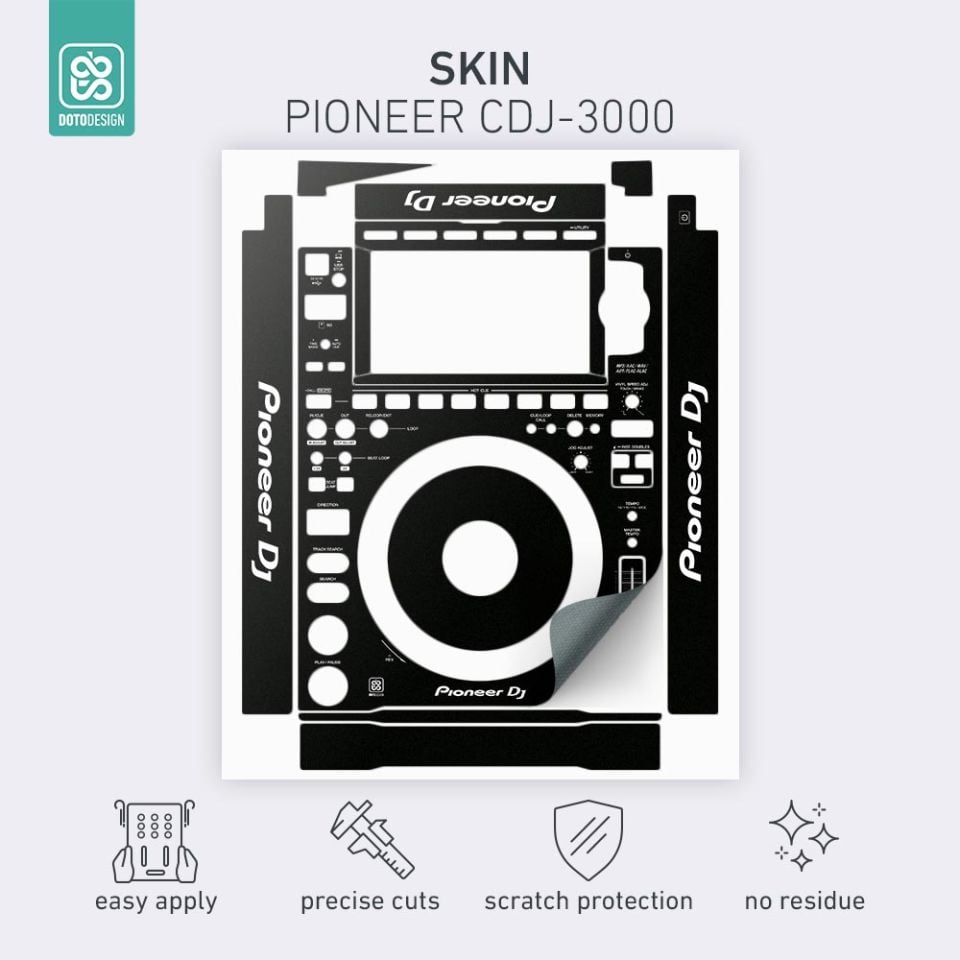 Skin CDJ-3000 | FULL COLORS Black