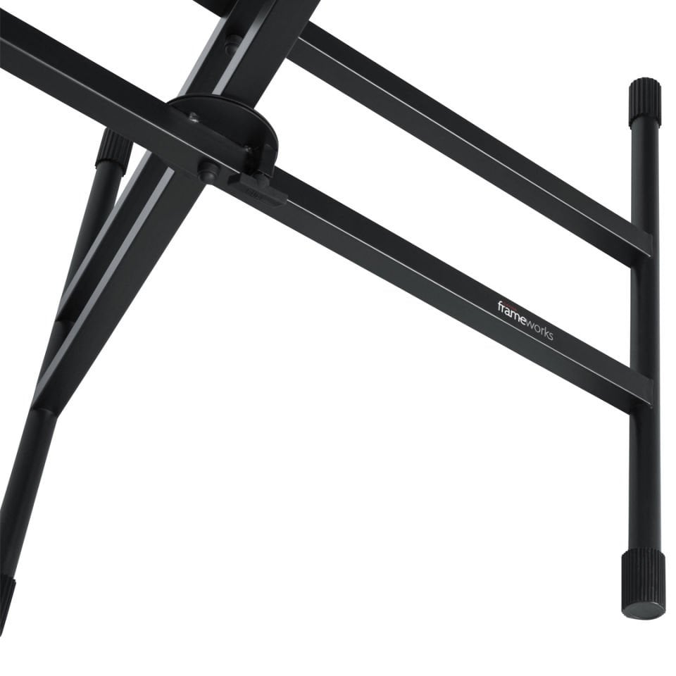 GFW-KEY-5100X | Black 2 Tier X Style Keyboard Stand