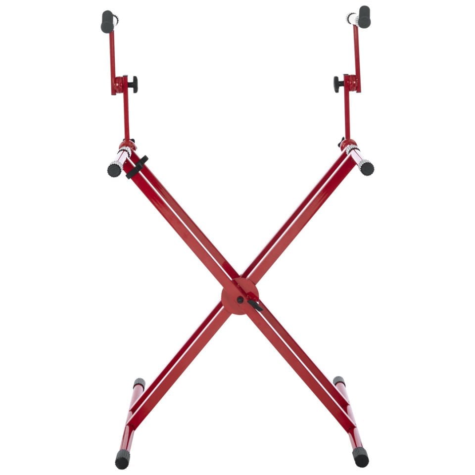 GFW-KEY-5100XRED | Red 2 Tier X Style Keyboard Stand