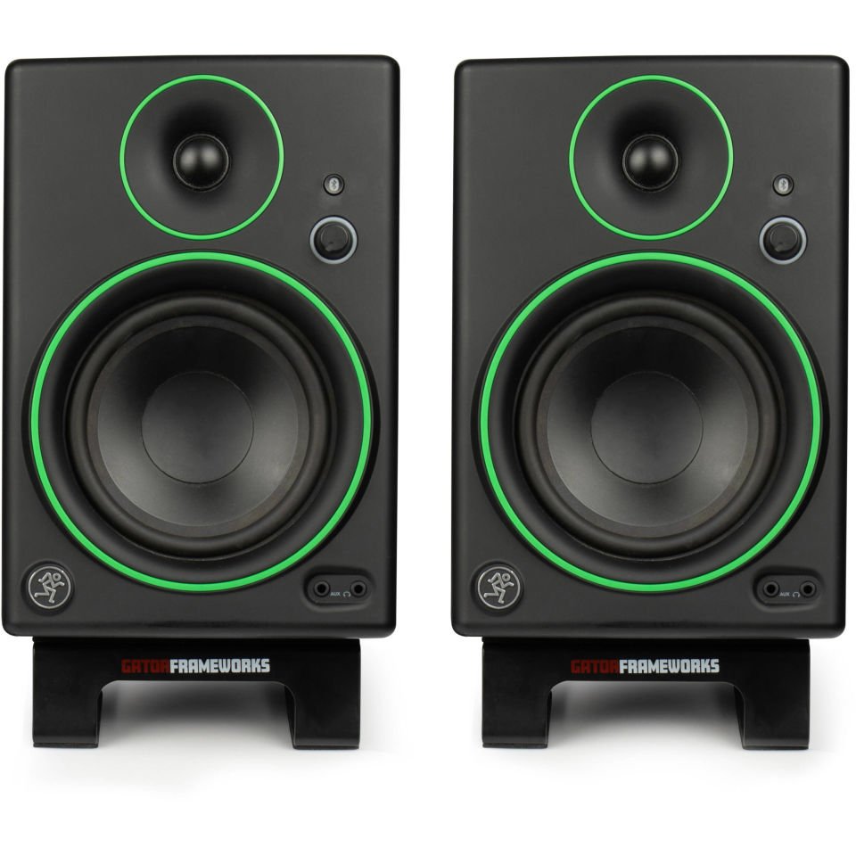 GFW-SPKSTMNDSK-WDG | Desktop Speaker Wedge Stand Pair