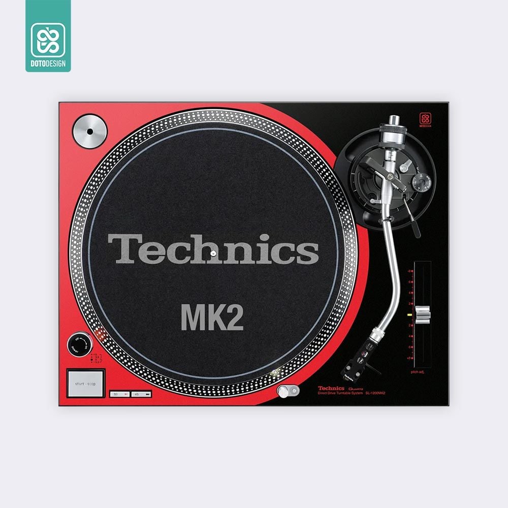 Skin SL-1200 / 1210 MK2 | COLORS DVS Red