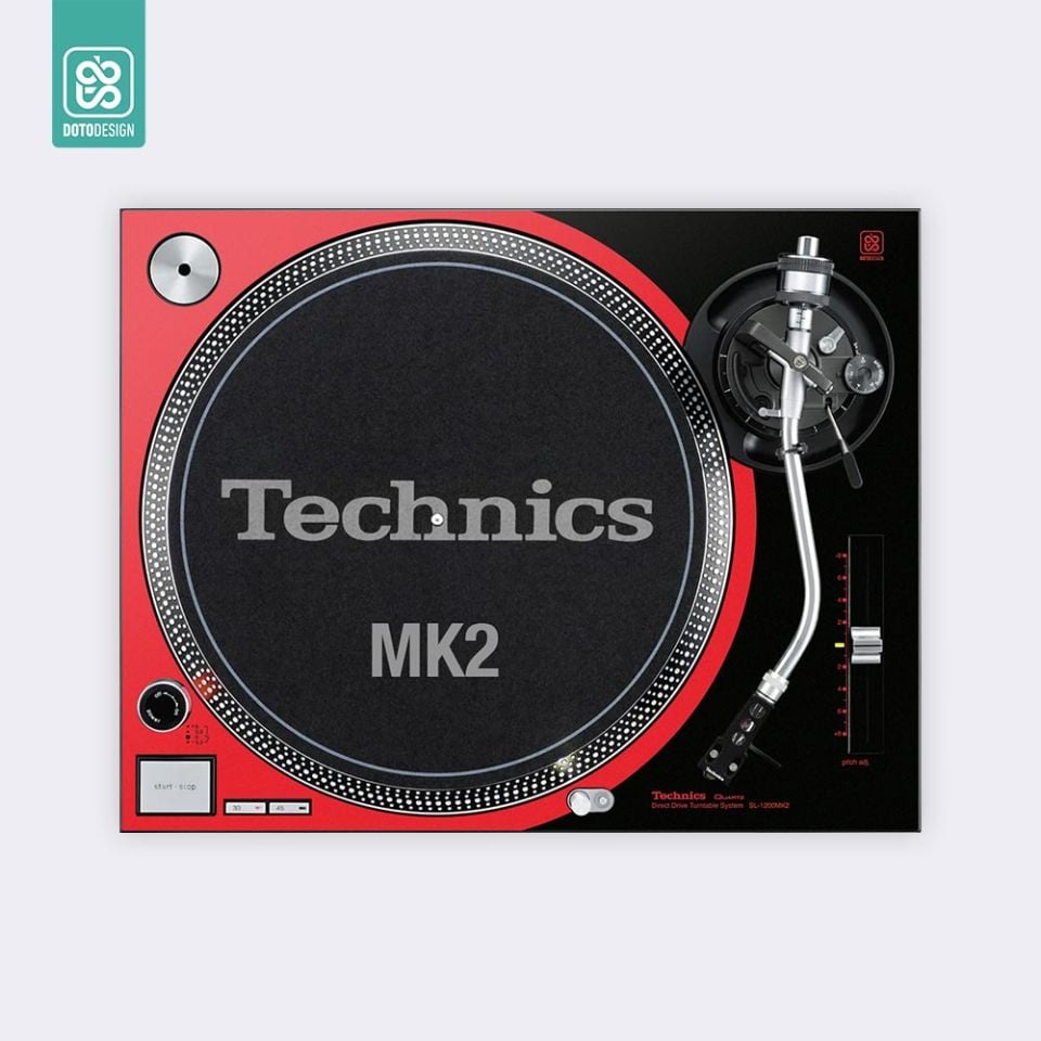 Skin SL-1200 / 1210 MK2 | COLORS DVS Red