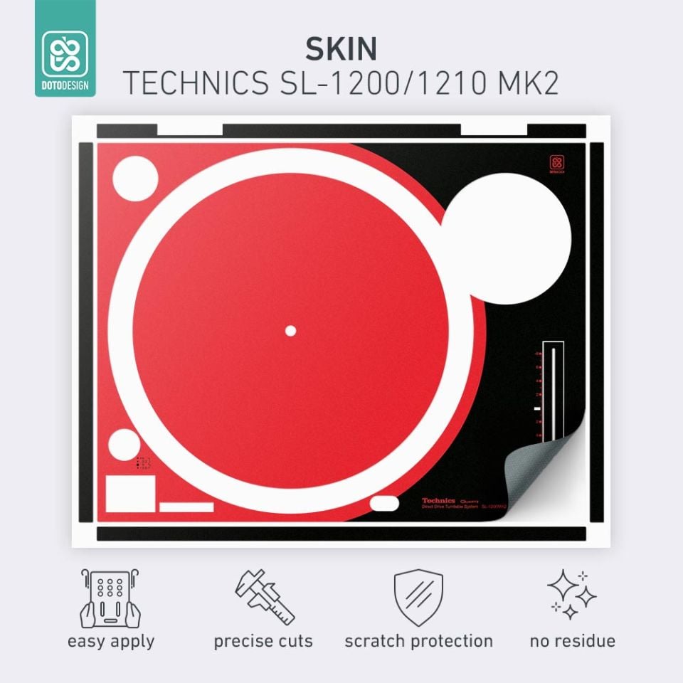Skin SL-1200 / 1210 MK2 | COLORS DVS Red