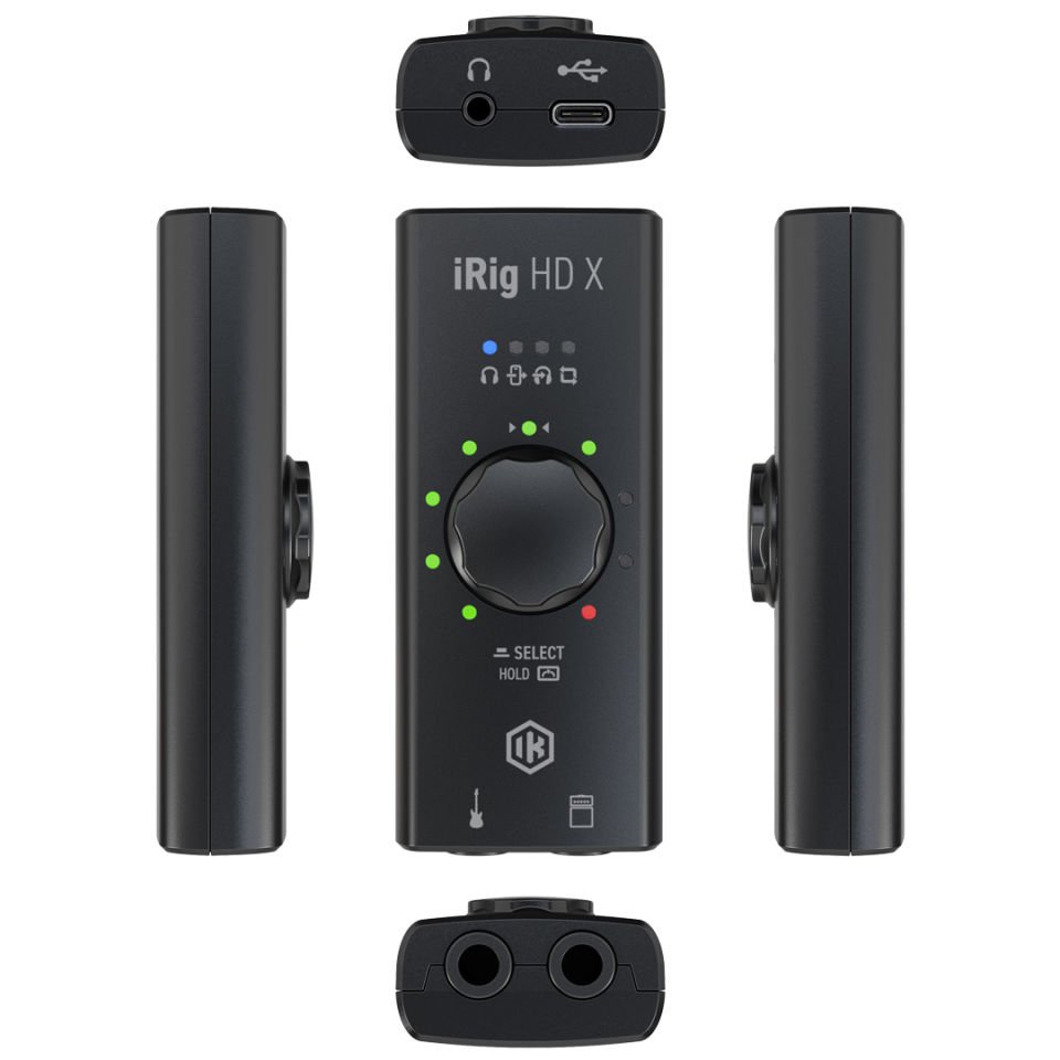 IK Multimedia iRig HD X | Profesyonel Kalitede Gitarlar için 24bit